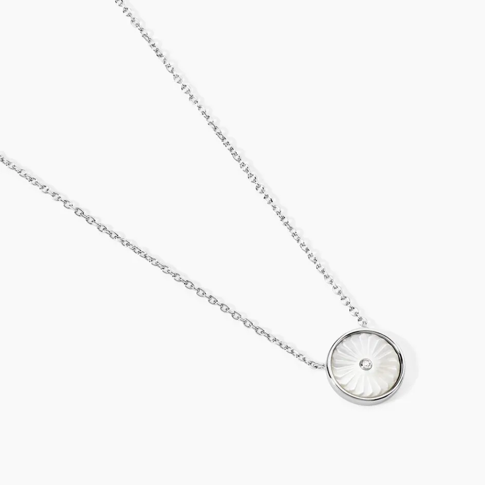 Histoire d'Or Collier Erina Argent Blanc Nacre Oxyde De Zirconium* Colliers|Colliers