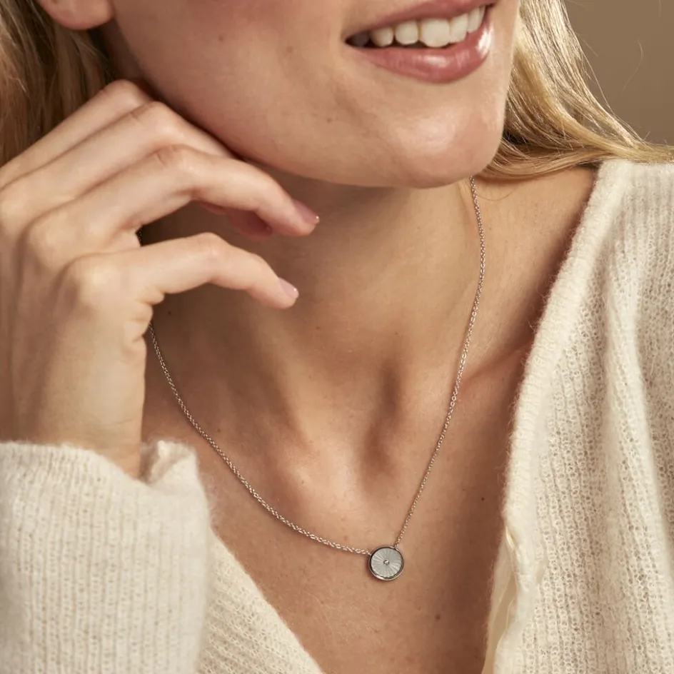 Histoire d'Or Collier Erina Argent Blanc Nacre Oxyde De Zirconium* Colliers|Colliers