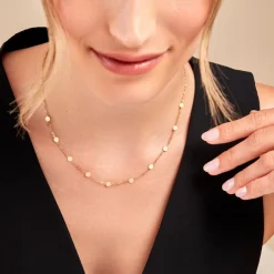 Outlet Histoire d'Or Collier Eva Acier Jaune