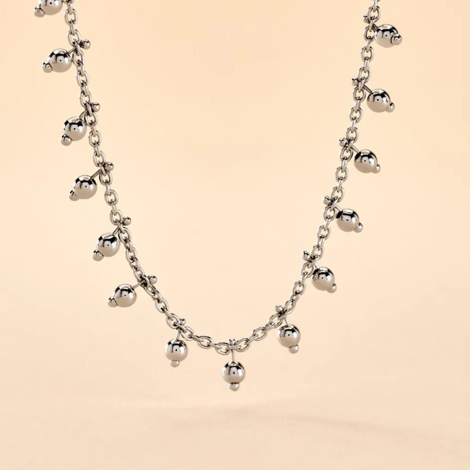 Outlet Histoire d'Or Collier Fancy Argent Blanc