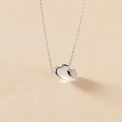 Best Histoire d'Or Collier Flamen Argent Blanc Oxyde De Zirconium