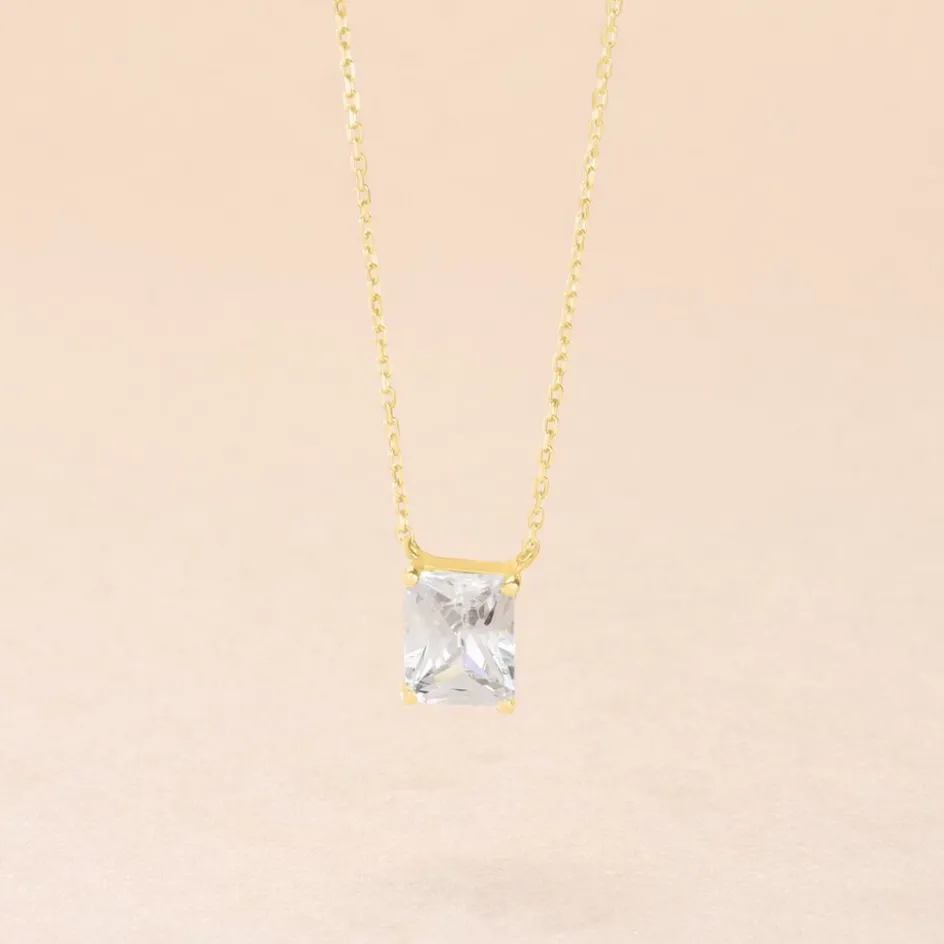 Outlet Histoire d'Or Collier Gatsby Or Jaune Oxyde De Zirconium