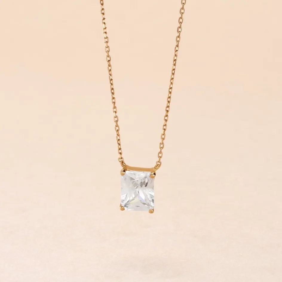 Outlet Histoire d'Or Collier Gatsby Or Jaune Oxyde De Zirconium