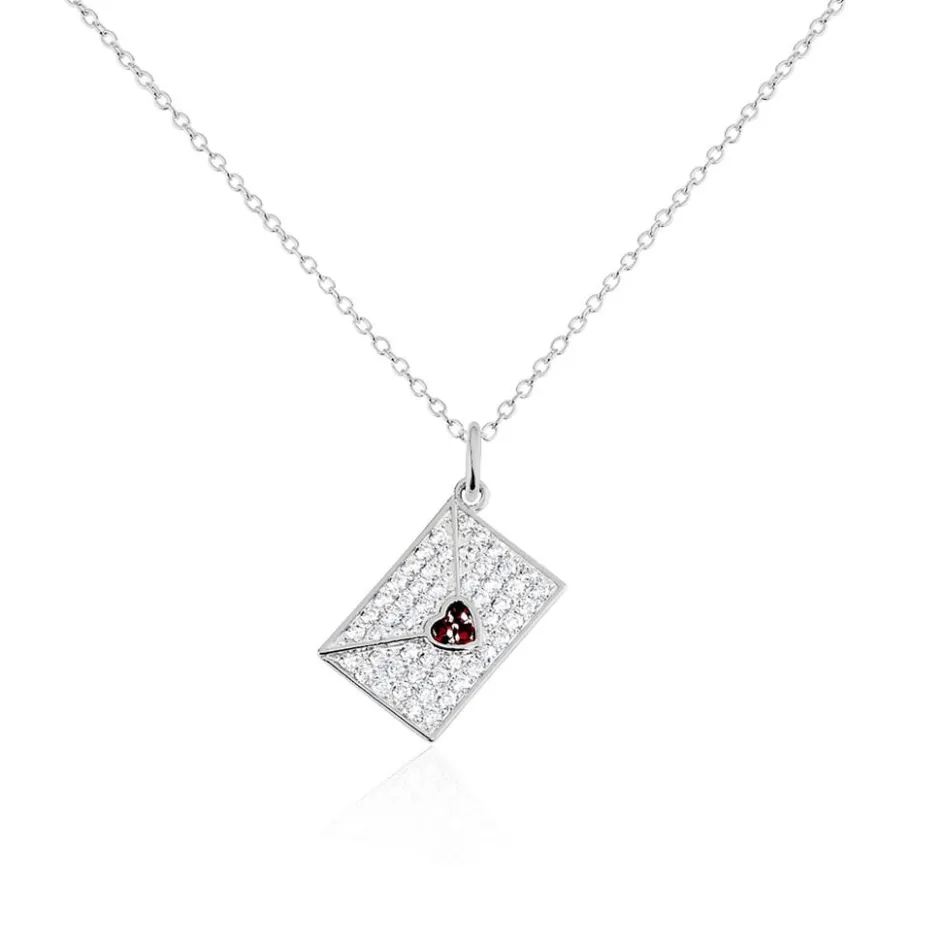 Outlet Histoire d'Or Collier Geoffrey Argent Oxydes De Zirconium