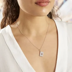 Outlet Histoire d'Or Collier Geoffrey Argent Oxydes De Zirconium