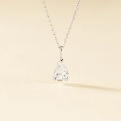 Best Histoire d'Or Collier Goutte De Zirconium or blanc oxyde