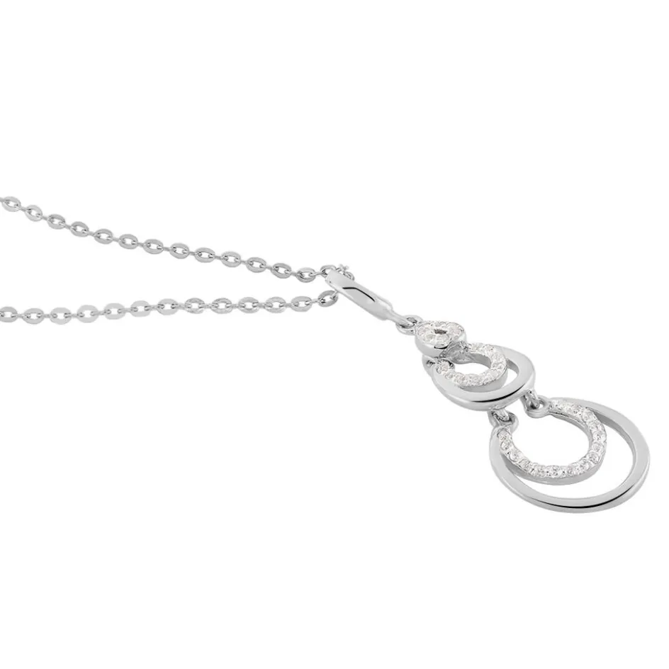 Best Histoire d'Or Collier Greta Argent Blanc