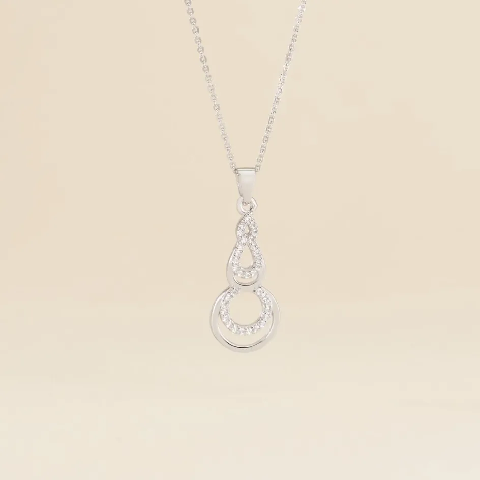 Best Histoire d'Or Collier Greta Argent Blanc
