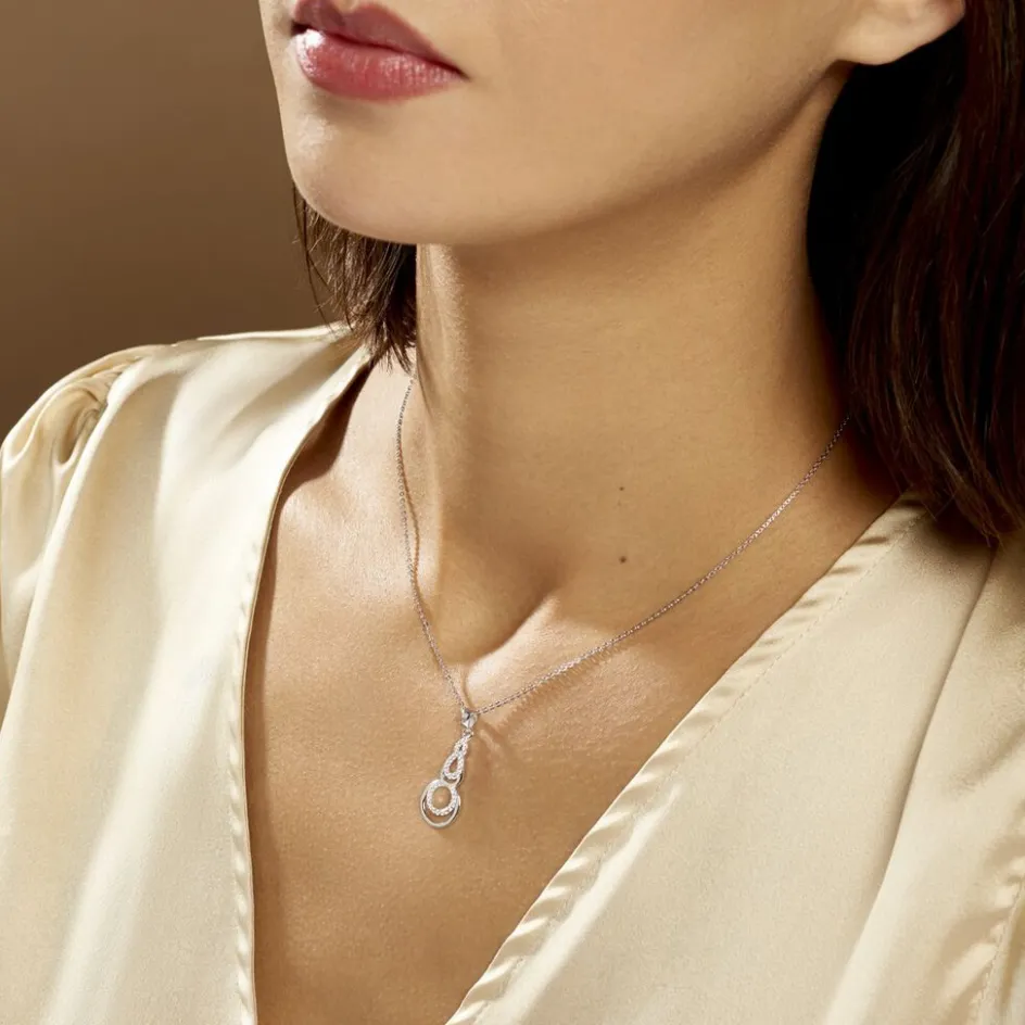 Best Histoire d'Or Collier Greta Argent Blanc