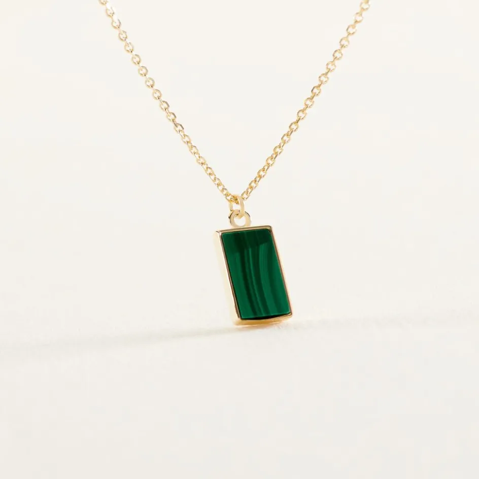 Best Histoire d'Or Collier Hallie Or Jaune Malachite or jaune malachite vert