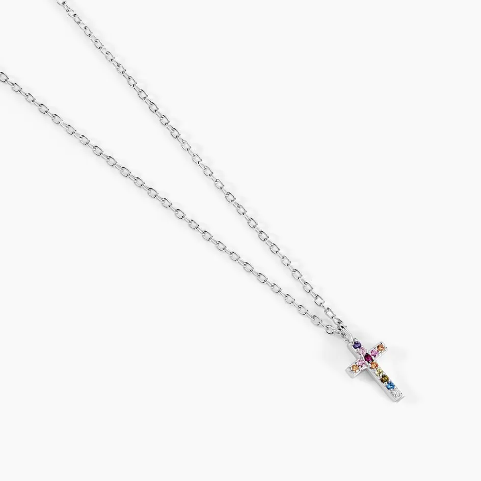 Clearance Histoire d'Or Collier Haïvy Argent Blanc Oxyde De Zirconium