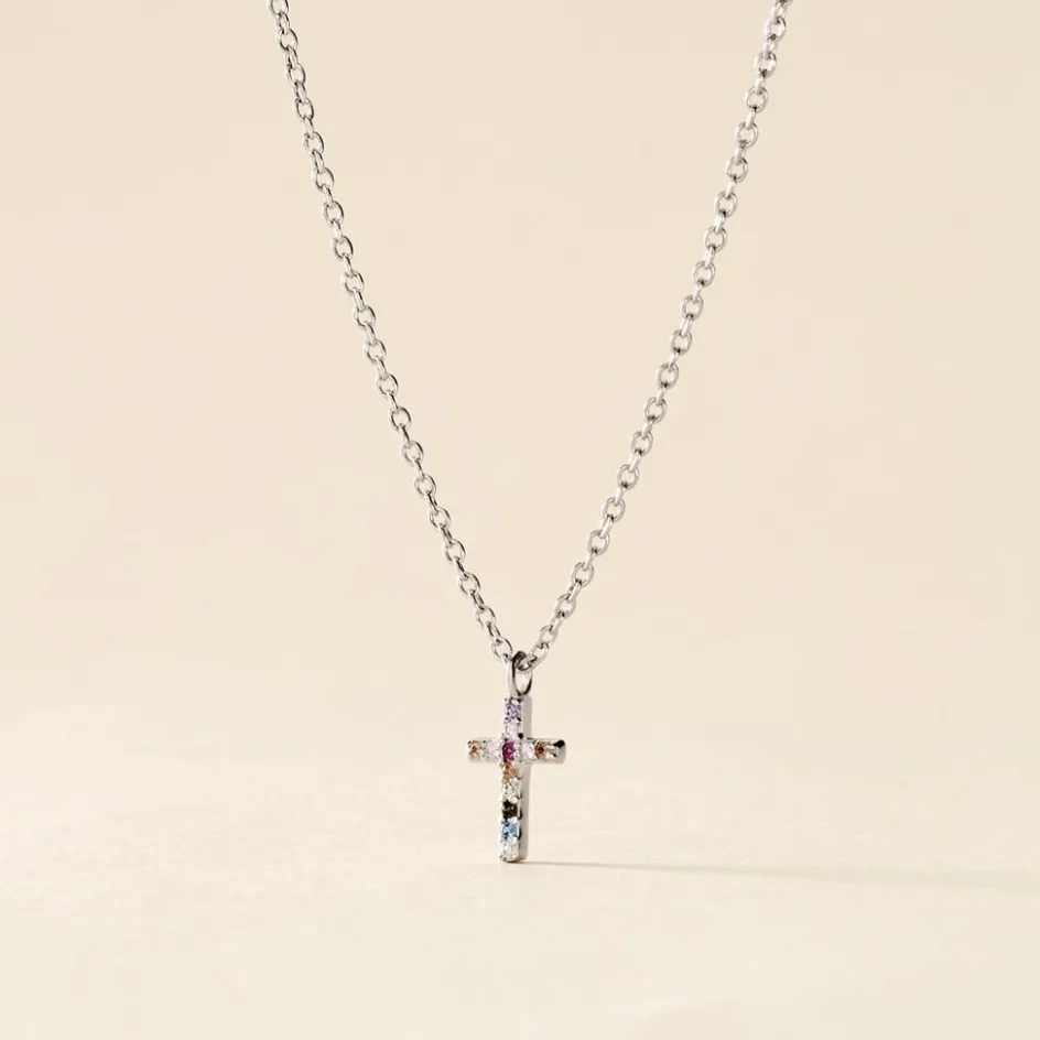 Clearance Histoire d'Or Collier Haïvy Argent Blanc Oxyde De Zirconium