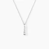 Clearance Histoire d'Or Collier Henriet Argent Blanc Oxyde De Zirconium