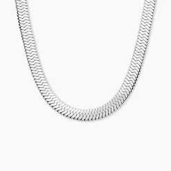 Clearance Histoire d'Or Collier Hera Melitta acier blanc