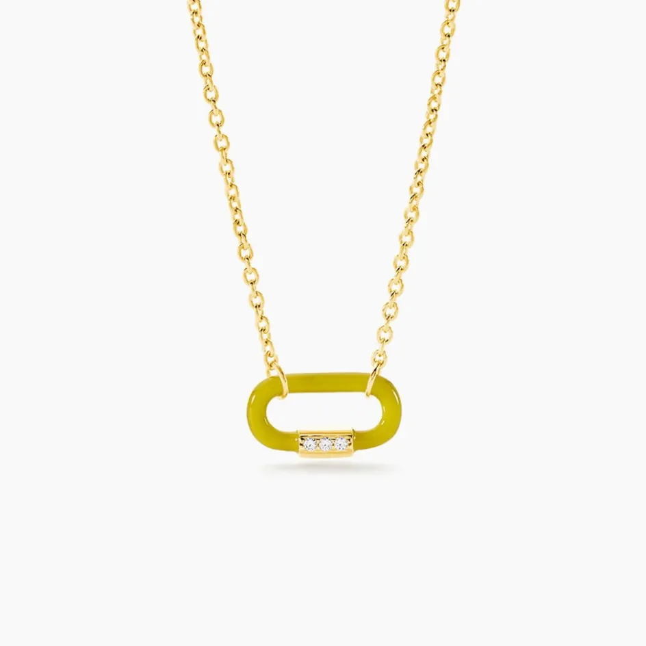 Clearance Histoire d'Or Collier Infini Pop Argent Jaune Oxyde De Zirconium