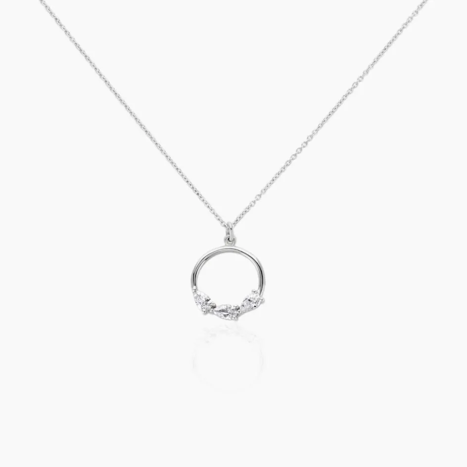Outlet Histoire d'Or Collier Izamal Argent Blanc Oxyde De Zirconium