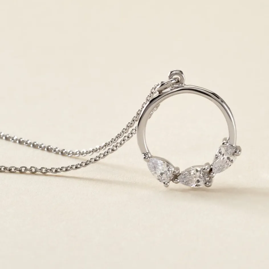 Outlet Histoire d'Or Collier Izamal Argent Blanc Oxyde De Zirconium