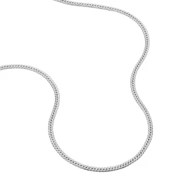Clearance Histoire d'Or Collier Izel Maille Anglaise or blanc