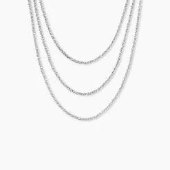 Online Histoire d'Or Collier Janelle Argent Blanc