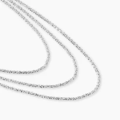 Online Histoire d'Or Collier Janelle Argent Blanc