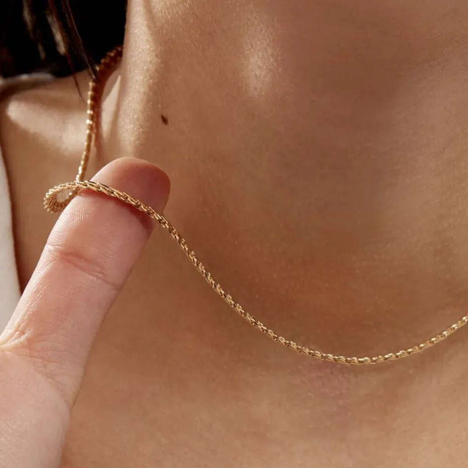 Outlet Histoire d'Or Collier Jayna Maille Palmier Or Jaune