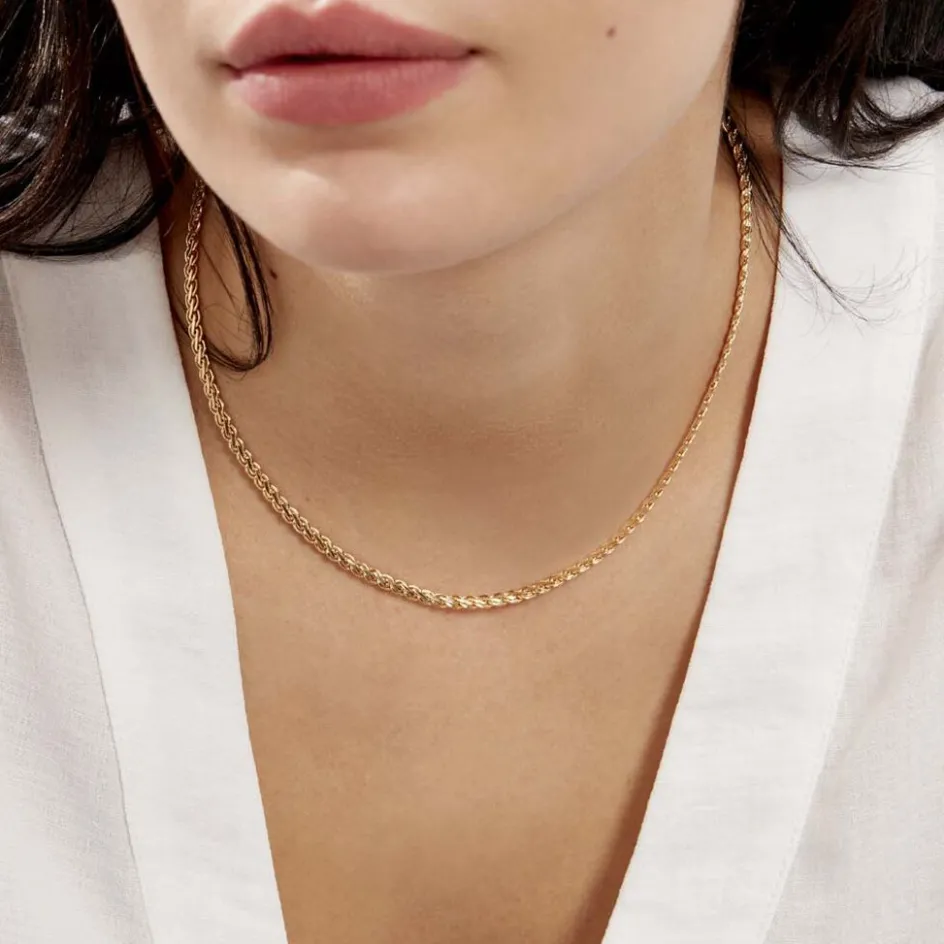 Outlet Histoire d'Or Collier Jayna Maille Palmier Or Jaune