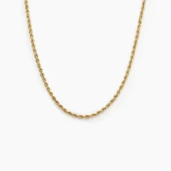 Best Histoire d'Or Collier Jerry Maille Corde or jaune