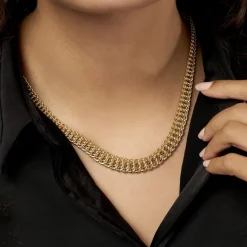Clearance Histoire d'Or Collier Jimmy Maille Americaine Or Jaune