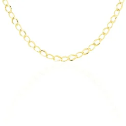 New Histoire d'Or Collier Joice Maille Alternée Et Godronne or jaune