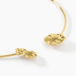 Online Histoire d'Or Collier Jonc Dyonis Acier Jaune