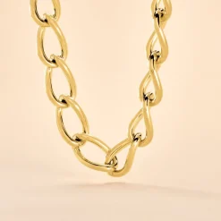 Outlet Histoire d'Or Collier Justinien Acier Doré