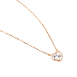 Sale Histoire d'Or Collier Kadidjatou Or Rose Oxyde De Zirconium