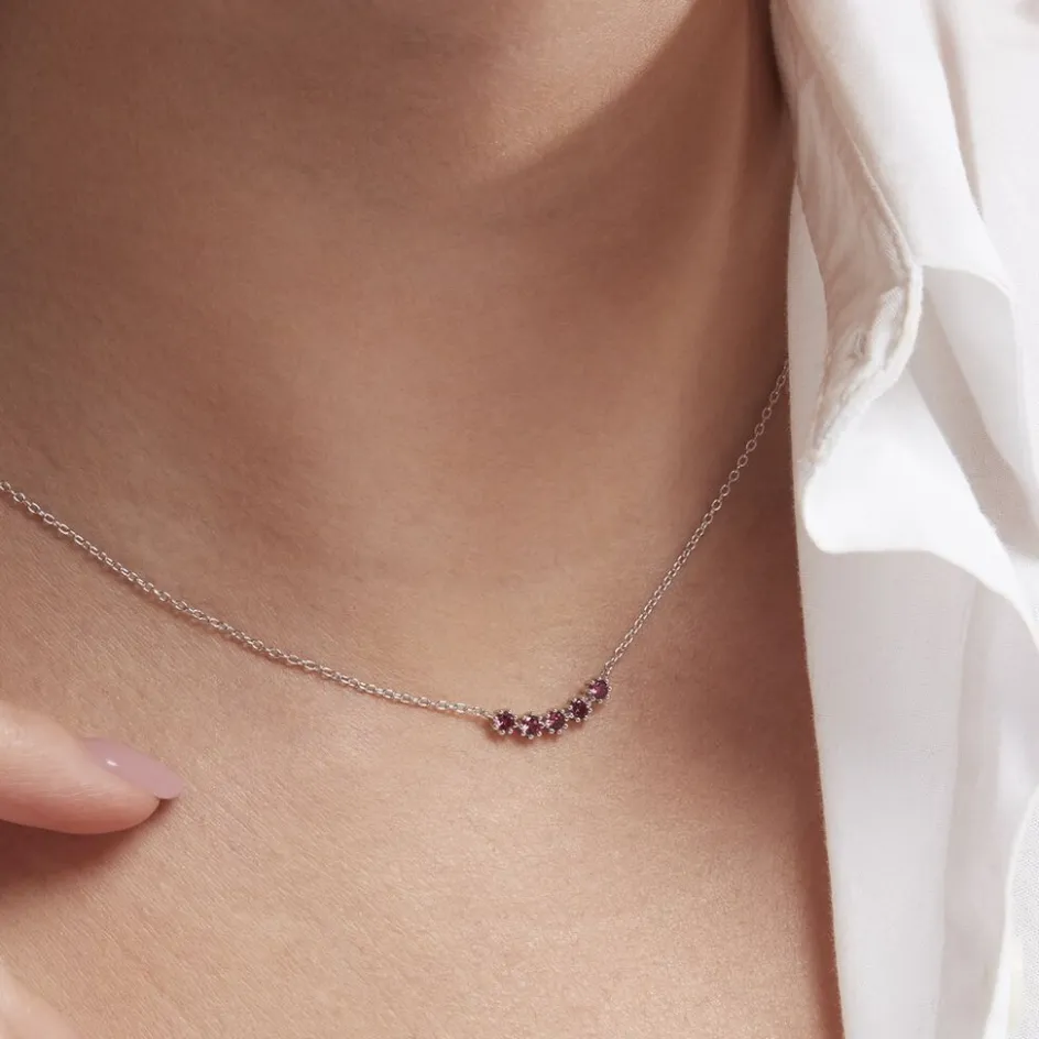 Histoire d'Or Collier Karrie Argent Blanc Oxyde De Zirconium* Colliers|Colliers