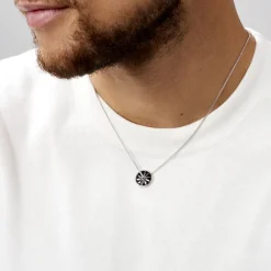 Clearance Histoire d'Or Collier Keenan Argent Blanc