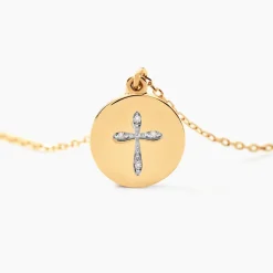 Clearance Histoire d'Or Collier Kristian Or Jaune Diamant