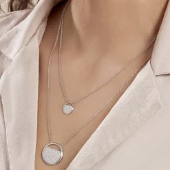 LAETIZIA Collier Clara Argent Blanc Oxyde De Zirconium* Colliers|Colliers Doubles Et Triples Chaînes