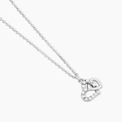 Clearance Histoire d'Or Collier Laugane Argent Blanc Oxyde De Zirconium