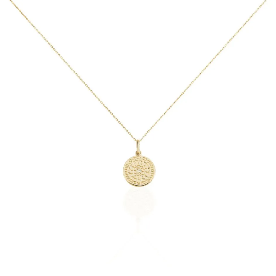 Best Histoire d'Or Collier Laurina Plaqué Or Jaune Oxyde De Zirconium