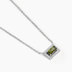 Best Histoire d'Or Collier Laurine Argent Blanc Oxyde De Zirconium argent blanc oxyde vert