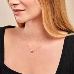 Best Histoire d'Or Collier Laurine Argent Blanc Oxyde De Zirconium argent blanc oxyde vert