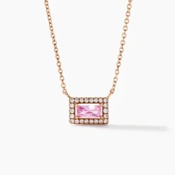 Hot Histoire d'Or Collier Laurine Argent Rose Oxyde De Zirconium argent rose oxyde rose