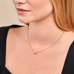 Online Histoire d'Or Collier Laurine Argent Rose Oxyde De Zirconium argent rose oxyde champagne