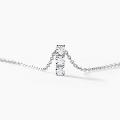 Clearance Histoire d'Or Collier Leala Argent Blanc Oxyde De Zirconium
