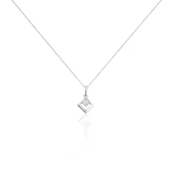 Online Histoire d'Or Collier Liana Or Blanc Diamant