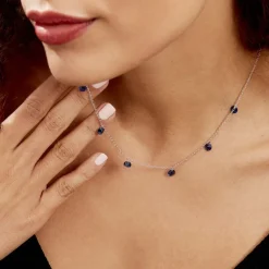 Clearance Histoire d'Or Collier Lidiwine Argent Blanc Oxyde