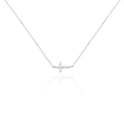 Clearance Histoire d'Or Collier Like A Virgin De Zirconium or blanc oxyde
