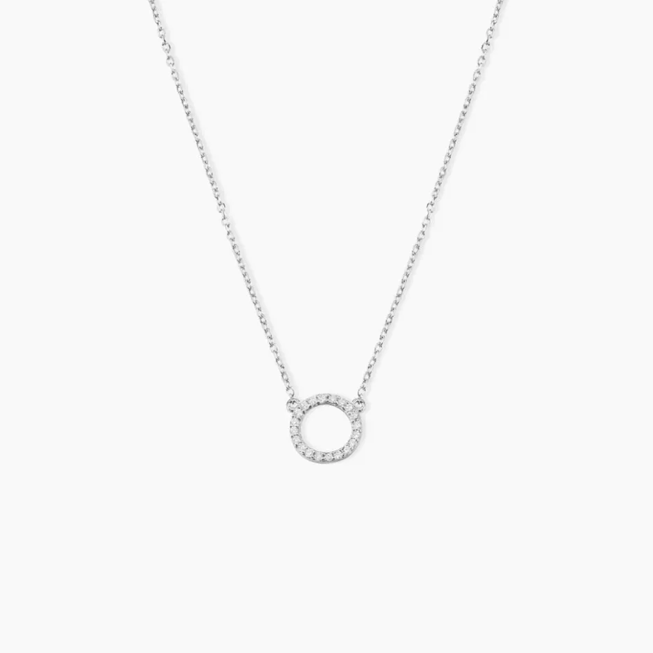 Sale Histoire d'Or Collier Lim De Zirconium or blanc oxyde