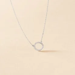 Sale Histoire d'Or Collier Lim De Zirconium or blanc oxyde