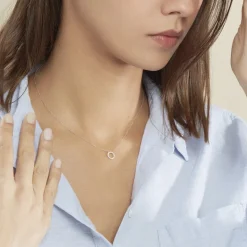 Sale Histoire d'Or Collier Lim De Zirconium or blanc oxyde