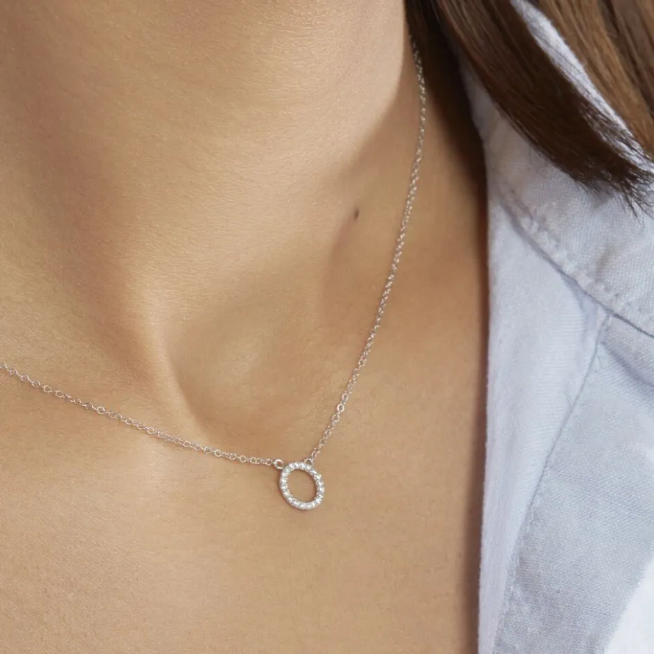 Sale Histoire d'Or Collier Lim De Zirconium or blanc oxyde